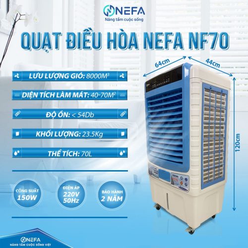 Quạt điều hòa hơi nước Nefa NF70