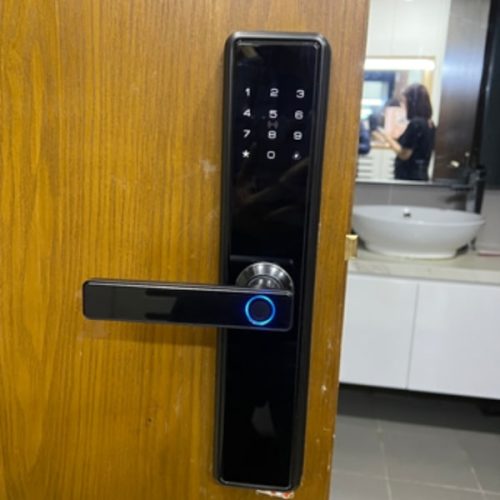 Khoá vân tay cửa gỗ GTL8 loại to 5 chấu - Ảnh 2
