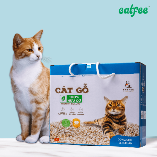 Cát gỗ cho mèo hương Cốm Catfee™ - 6L - Hình ảnh 2